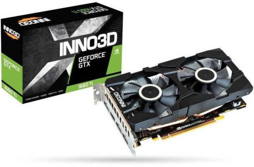 Видеокарта Inno3D GeForce GTX 1660 SUPER TWIN X2 OC RGB нови 24м гар.