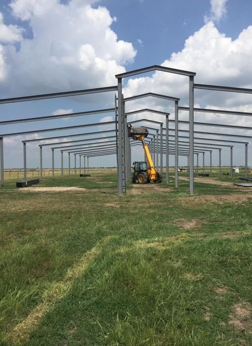 Vând hală metalică 14x50x5 demontabila12500 12x30x4,5 e neg