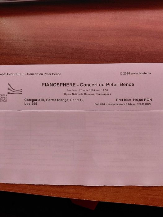 Bilet Concert Pianosphere 27 iunie