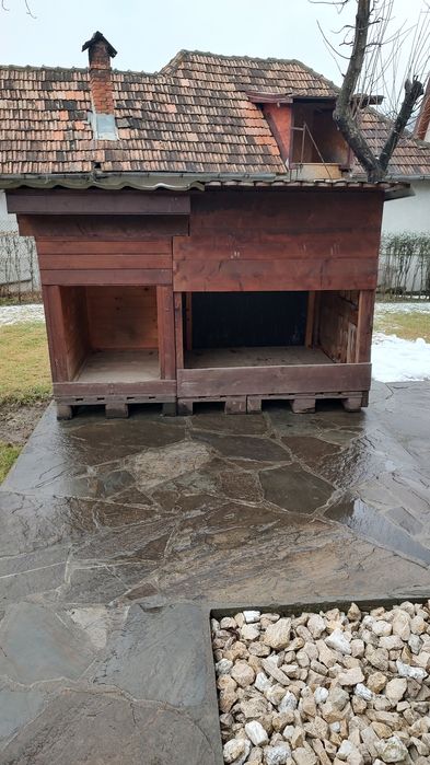 Vand cotet dublu caini animale pasari IZOLAT TERMIC