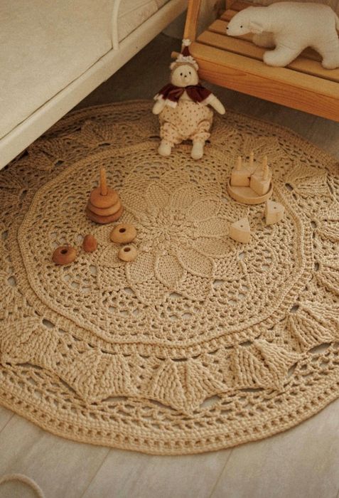 Ажурный мини ковёр в детскую