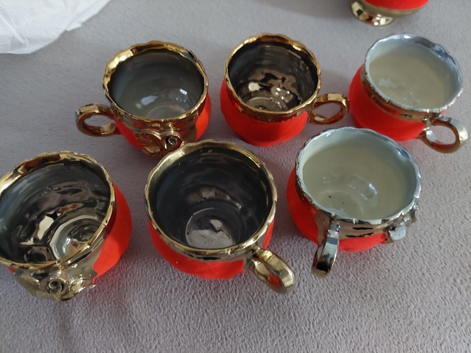 Set cesti de vinzare invelite in catifea