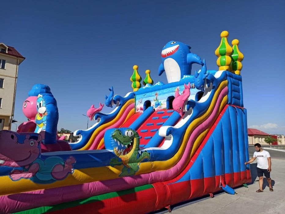 Батуты в наличии 5*8 (4 вида дизайна) Batutlar 5 ga 8