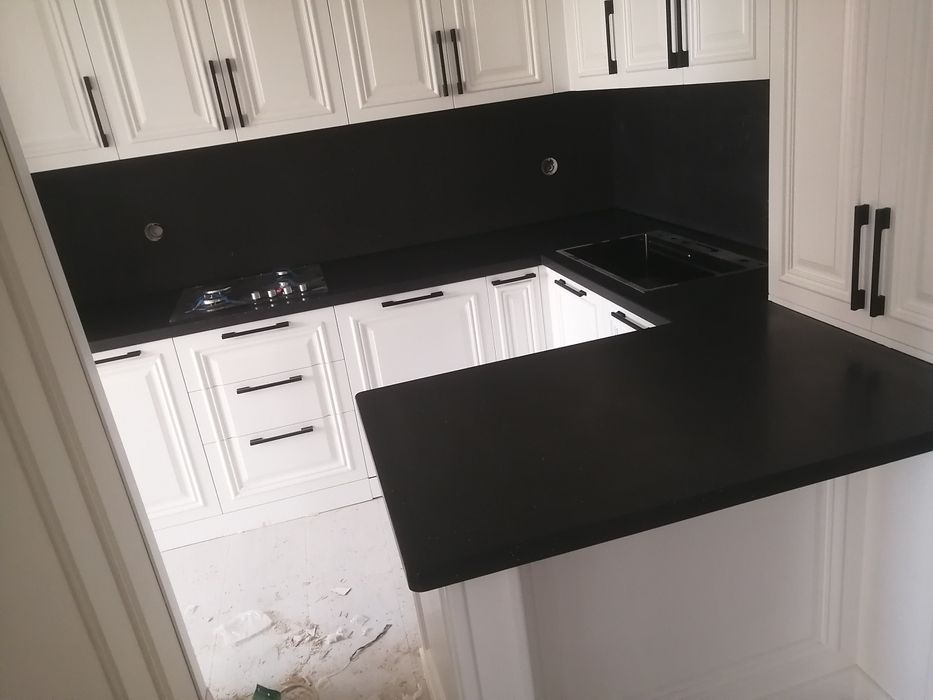 Куйма тош!! Литьевой камень из жидкого гранита. Кухня учун столешница