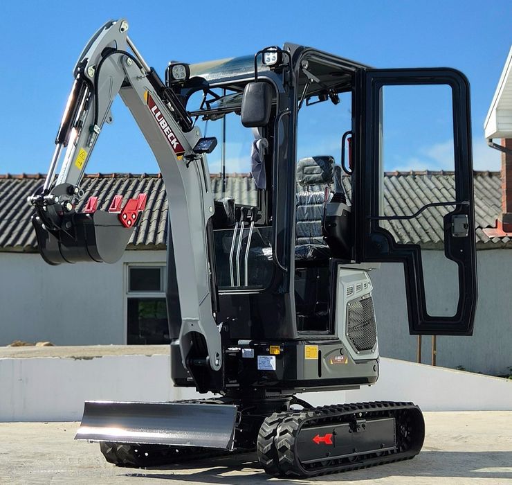 Miniexcavator Lubeck W175 Pro Cab~ motor Kubota- Utilaj Nou- Garantie 2 ani