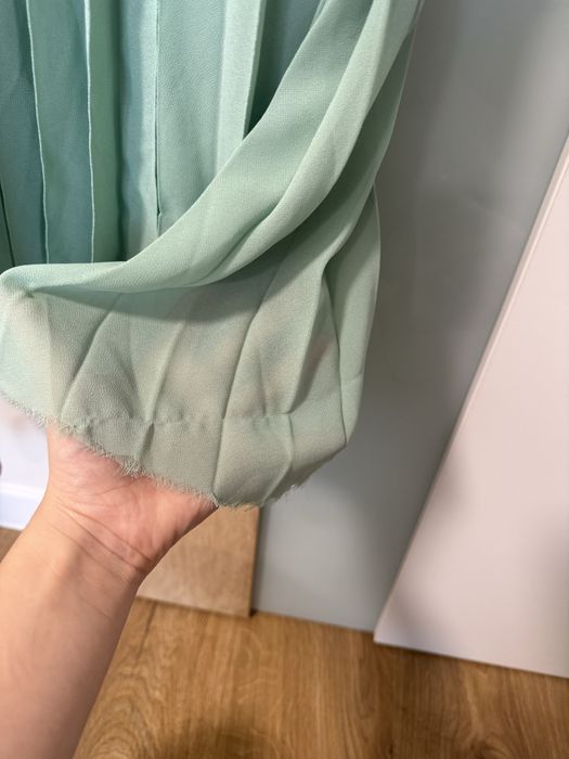 Официална дълга рокля, цвят Мента ХС