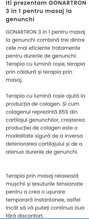 Vând Aparat Masaj Genunchi