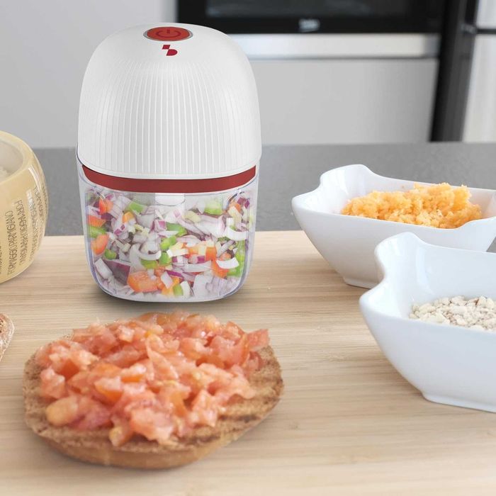 BEPER Мини акумулаторна мелачка, 350мл,3 ножа, неръждаема стомана, USB