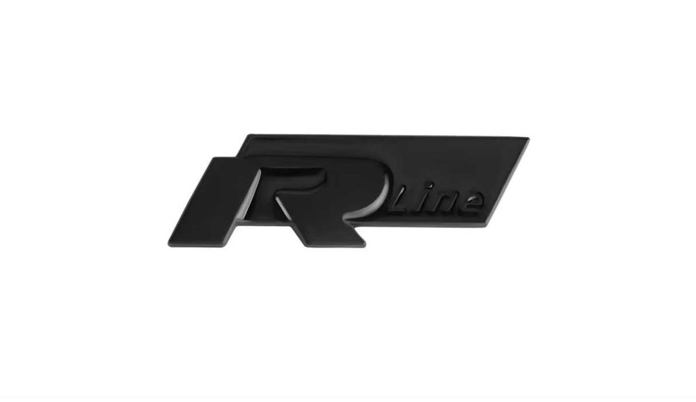 Метални самозалепващи емблеми R-Line 2 броя метал xром