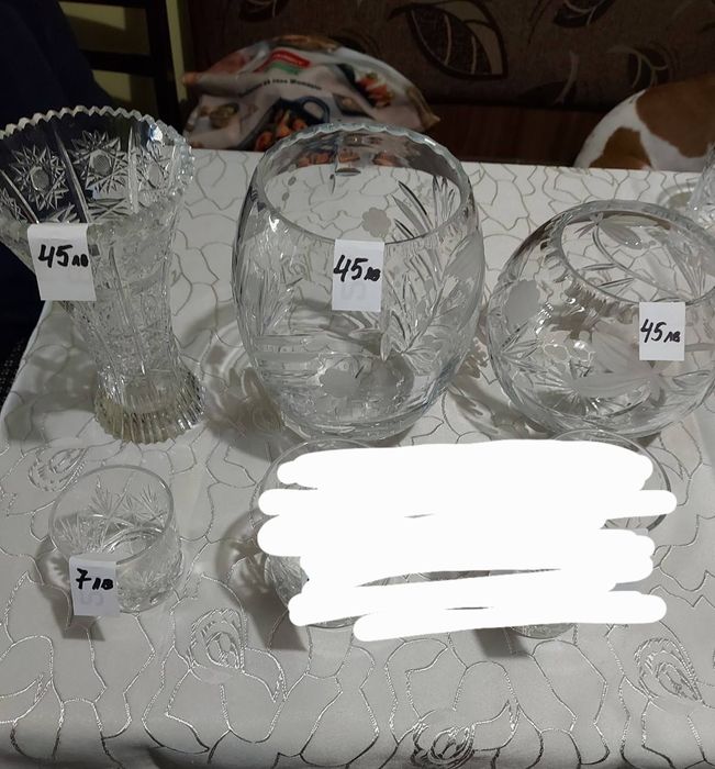 Чаши български оловен кристал