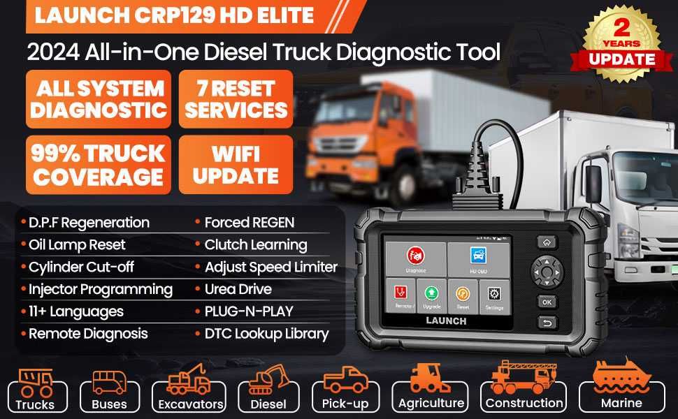 Scaner diagnoza camioane LAUNCH CRP129 HD 24V