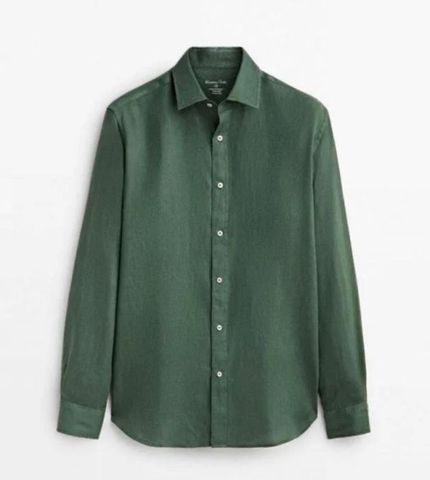 Мужская рубашка лён Massimo Dutti