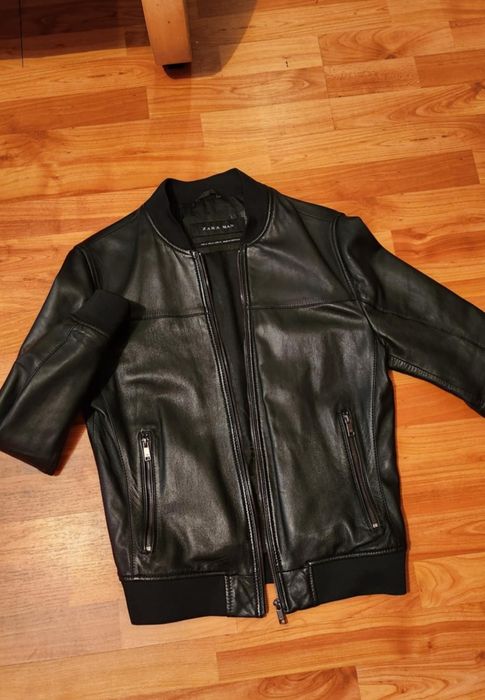 Geaca Zara piele naturală bomber