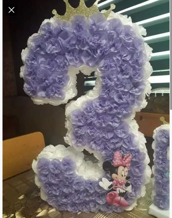 Обемни и кухи букви/цифри за рождени дни, всякаква декорация