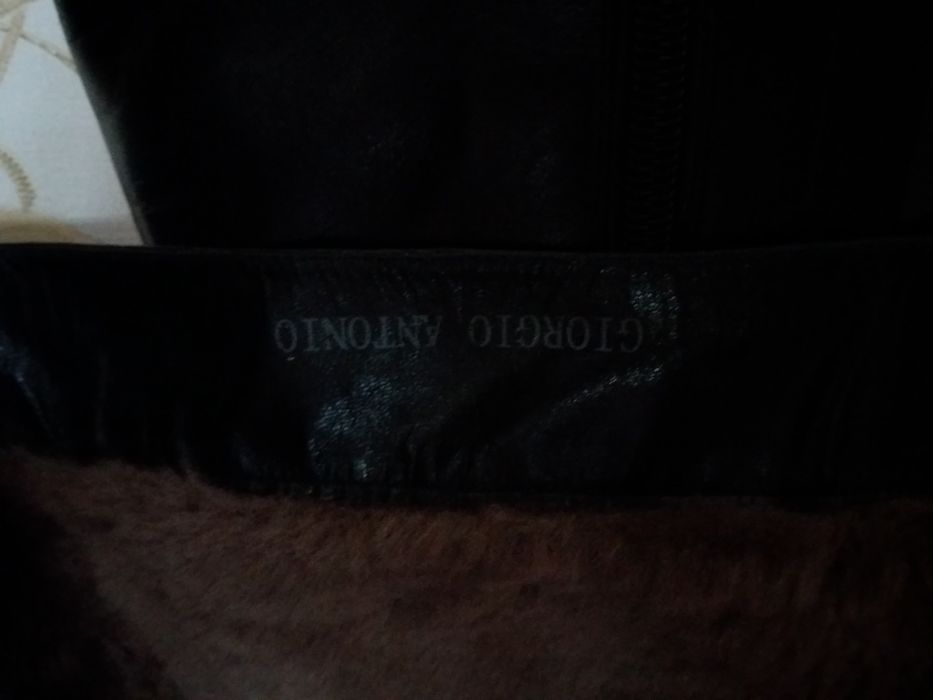 Сапоги женские кожа