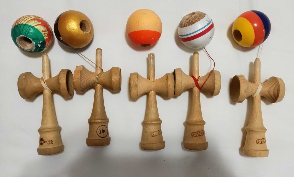 Pachet 5 Kendame Originale (Sweets, Kendama USA) + Semnătură Quincy Cleofis Jankins