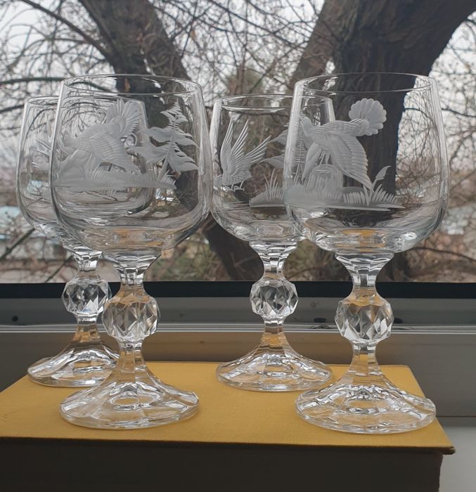 Фужеры богемия глухарь 4 шт