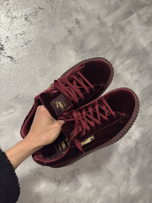 Adidasi Puma Fenty by Rihanna burgundi velvet