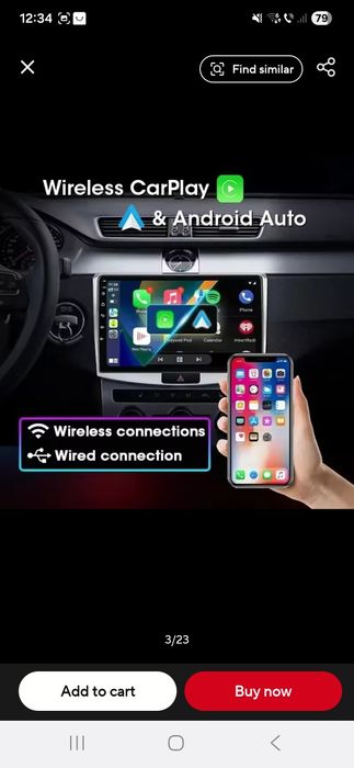 Navigatie Android Auto Volkswagen pasat b6 b7