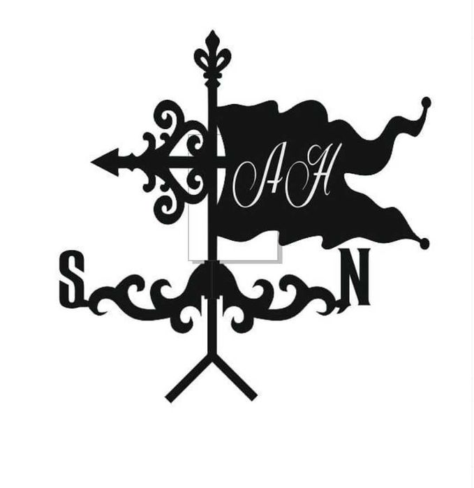 Флюгер именной с логотипом