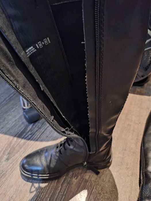 Дамски ботуши естествена кожа Zara