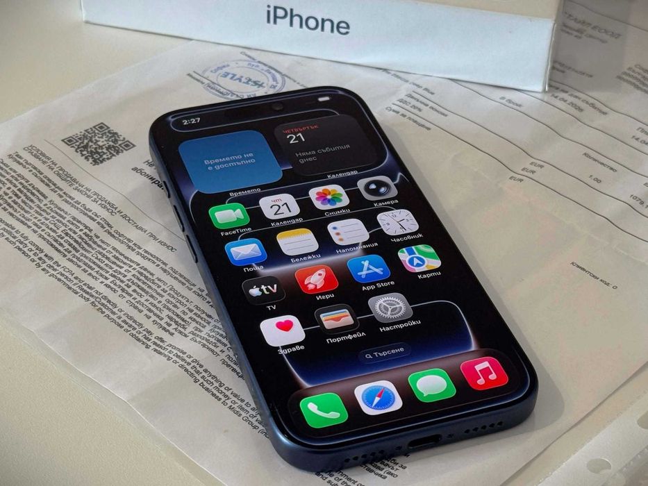 Бартер! 24м.Гаранция! iPhone 17 Pro Deep Blue (Син) 47 Цикъла.