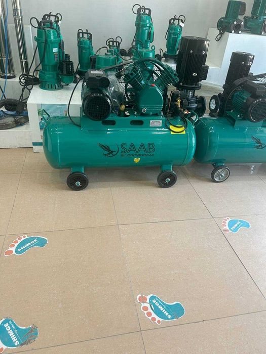 SAAB компрессор — 10 бар, 100л, кафолат билан!