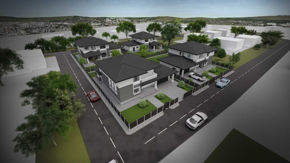 Teren 2.303mp în Bucium, cu autorizație construire 4 case individuale