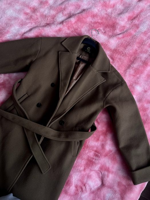 Пальто шоколад цвет 42-44-46