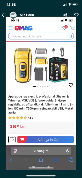 Kit profesional VGR masini de tuns