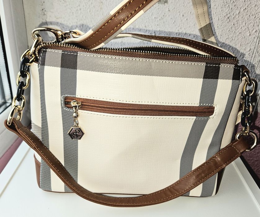 Дамска кожена чанта Silver&Polo.Нова.35лв.