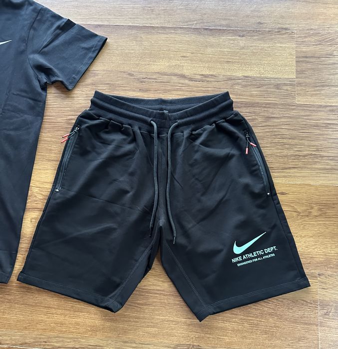 Мъжки,памучен,черен къс комплект Nike размери XS,S,M