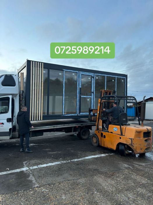 Container modular la super pret reducere vitrina de lemn cu riflaj