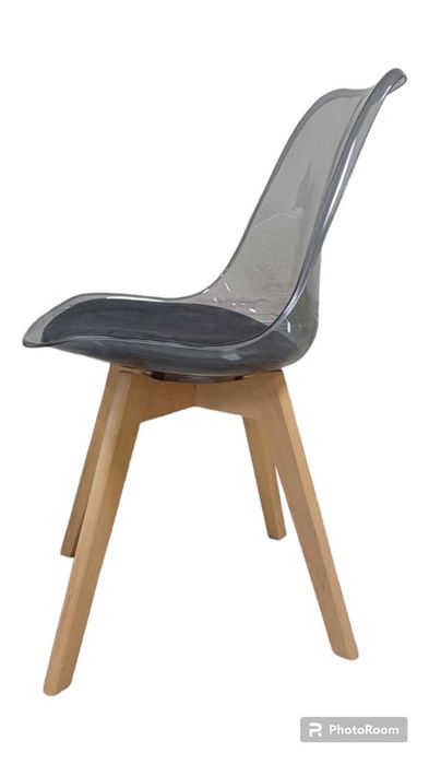 Стол Верона кристал сив/седалка кадифе