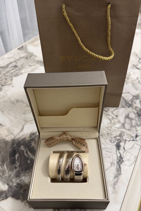 Bvlgari часы покрытие 24 к муассаниты