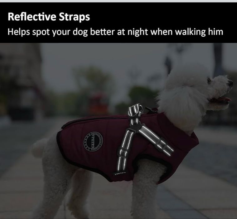 Зимно яке VPETEZ за куче с нагръдник  2ХЛ