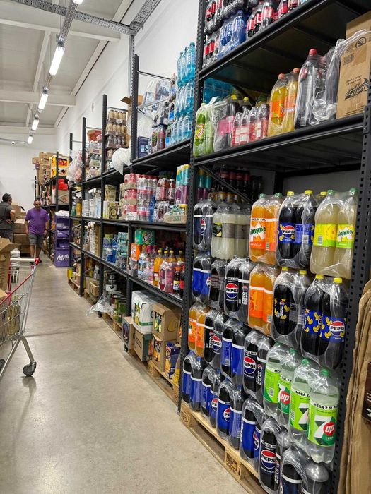 Стелаж метален за тежки стоки за магазин и архив