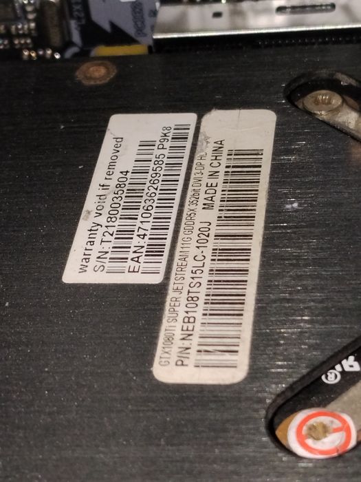 Gtx 1080 ti palit Jetstream видеокарта