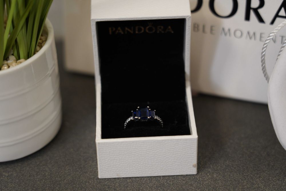 Пръстен Пандора - Сини камъни