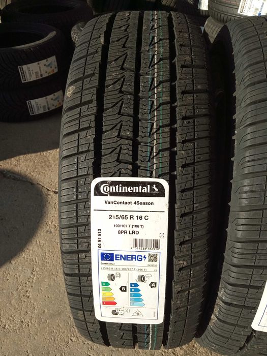 2 Нови бусови всесезонни гуми 215/65R16C Continental Van 4Season 109T