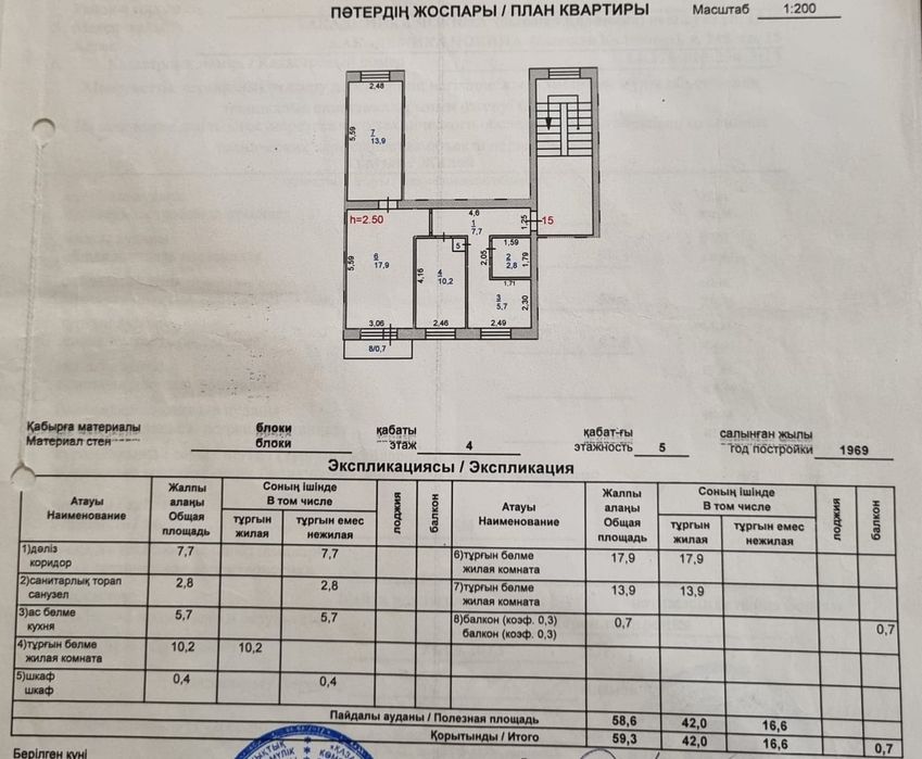 Продам 3х комнатную квартиру