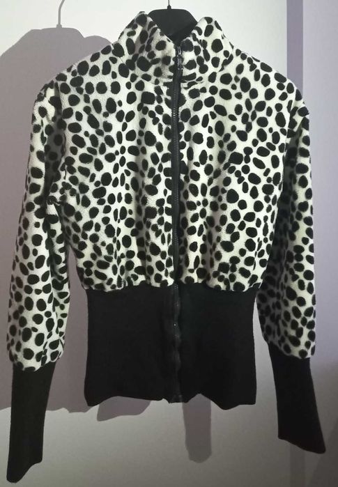 Bluza Pretty by Pretty Girl cu fermoar, slil leopard, marimea 36/S