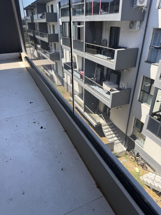 Donez Balustrada sticla securizata fumurie profil aluminiu 3.17m complet accesorizata
