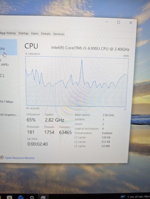 Dell latitude 5570 i5 8gb ram SSD m2 256