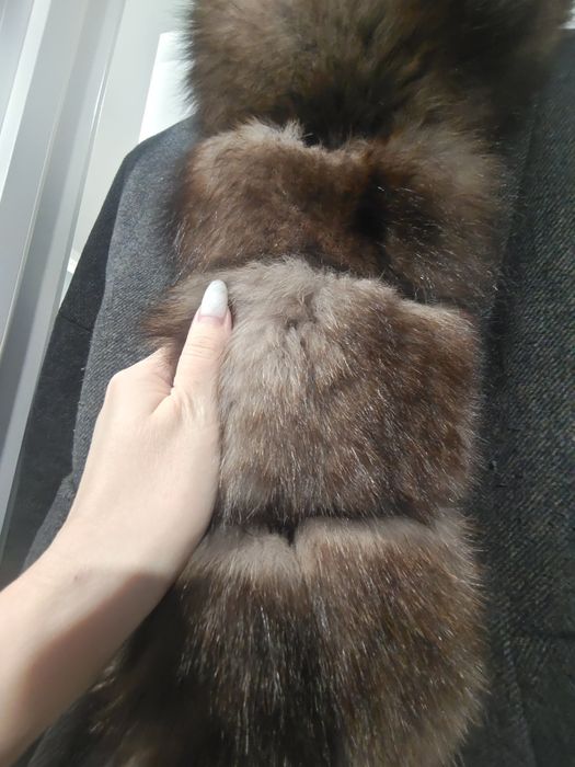 Пальто зимнее соболь