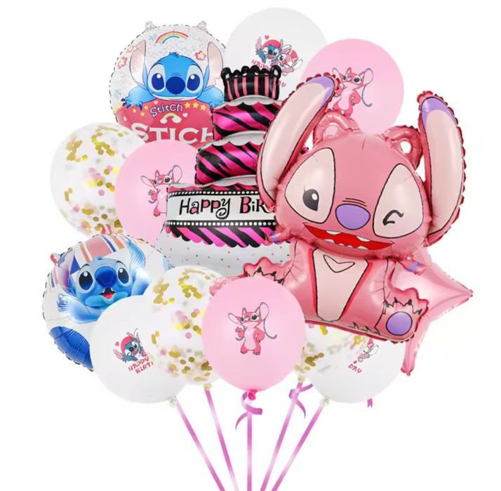 Set aniversar Stitch 4 modele+cadou breloc Stitch