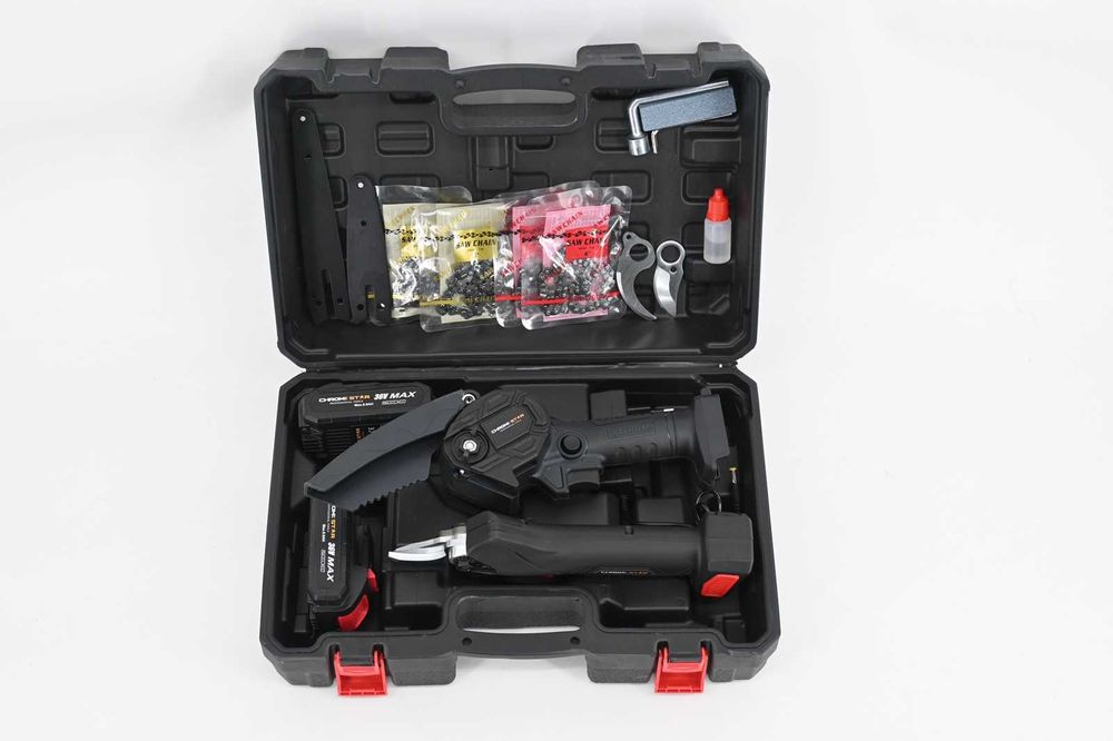 2в1 Акумулаторна Ножица+Резачка ChromeStar 36V 8Ah + 2ри нож за ножица