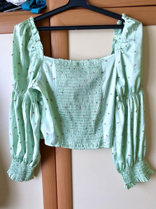 Сатенена блуза H&M