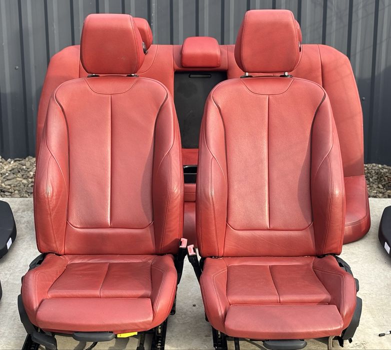 Scaune interior recaro piele rosie incalzit BMW F30 M Sport 2014