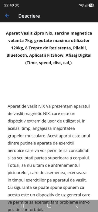 Aparat de vaslit NIX
